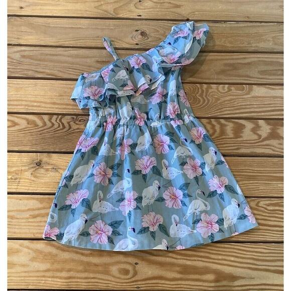 NWT $59 Janie & Jack Floral Print Dress Size 2T Girl’s Green